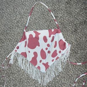 SHEIN cow print tank